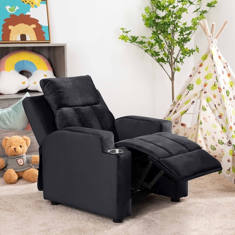 Magic Seats for Superheroes Princesses, Super Deluxe Kids Recliner with Footrest, Headrest, 2 Cup Holders