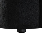 84.3 Luxurious Large Boucle Sofa 3 Seater Marshmallow Upholstered Sofa with 2pc Square Accent Pillows and Square Arm