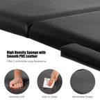 84''L Portable Massage Table Adjustable Facial Spa Bed Tattoo w/ Carry