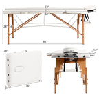 84''L Portable Massage Table Adjustable Facial Spa Bed Tattoo w/ Carry