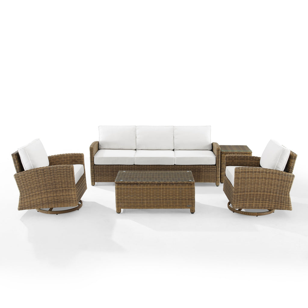 Crosley Bradenton 5Pc Swivel Rocker And Sofa Set