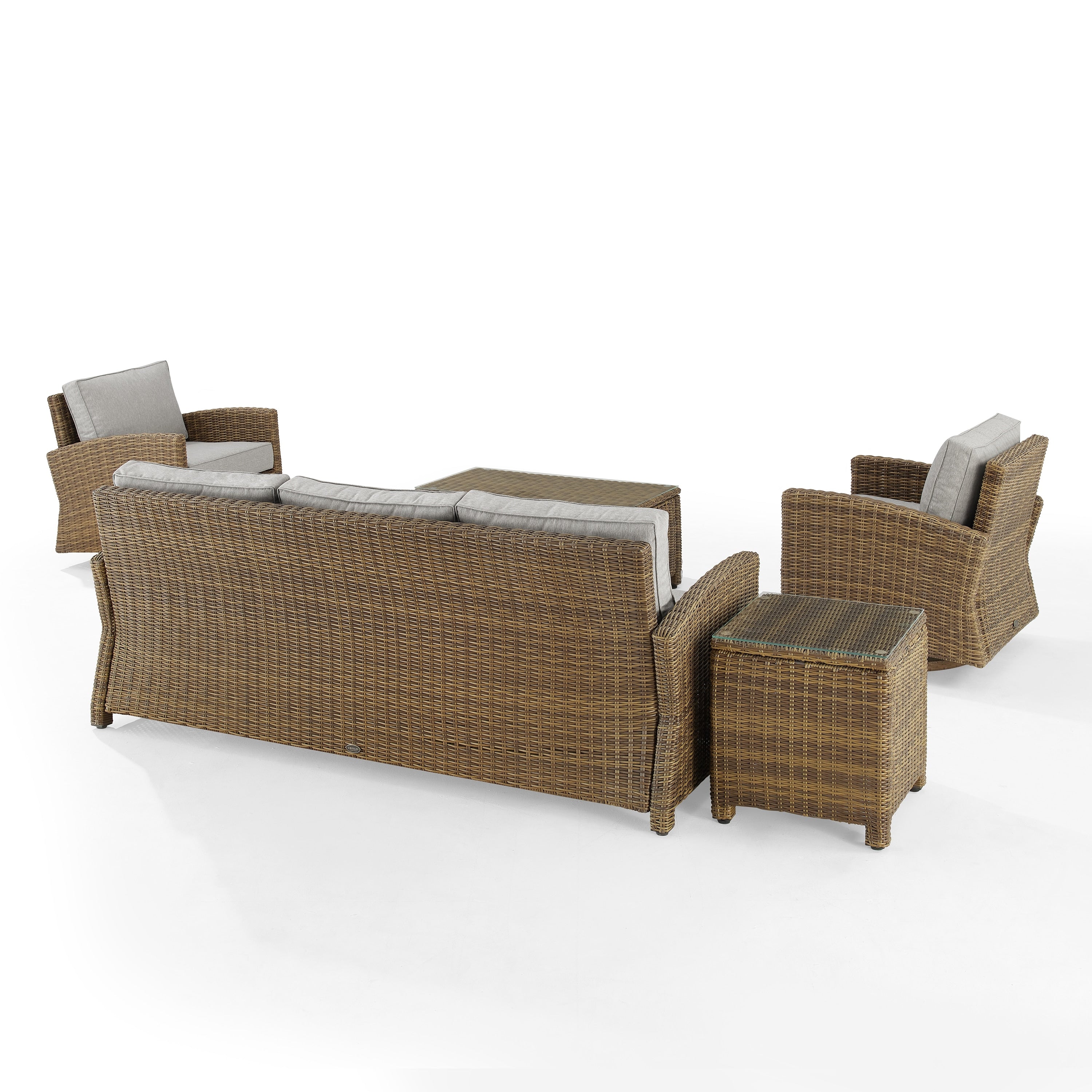 Crosley Bradenton 5Pc Swivel Rocker And Sofa Set