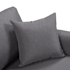 Convertible L-Shaped Sectional Sofa with Pull-Out Bed and Storage Space, 2 Tossing Cushions