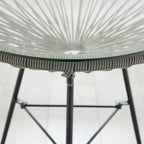Corvus Sarcelles 3-Piece Modern Wicker Acapulco Bistro Set