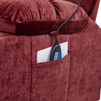 Dual OKIN Motor Lift Recliner for Seniors with Heating, Massage, 180¡ã Lay Flat, and Adjustable Backrest/Footrest