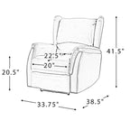 Eduardo Genuine Leather Power Recliner with USB Port Set of 2