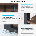 Entryway Coat Rack Shoe Bench Set, Industrial Hall Tree Coat Shoe Rack