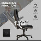 HOMCOM High Back Vibration Massage Office Chair with 6 Vibration Points, Beige