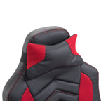 6 Vibrating Point Massage Computer Gaming Chair 5 Modes, Racing Style Heated Desk Chair Swivel Rolling Chair with Headrest