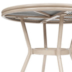 Indoor/Outdoor Commercial Bistro Set with Table and Two Chairs
