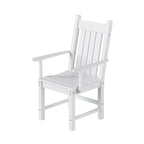 Polytrends Laguna Hdpe All Weather Outdoor Patio Dining Set with Round Table, Armchairs (5-Piece Set)