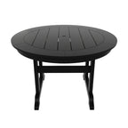 Polytrends Laguna Hdpe All Weather Outdoor Patio Dining Set with Round Table, Armchairs (5-Piece Set)