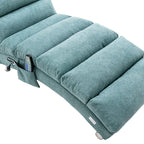 Linen Massage recliner Interior with remote control, ergonomic electric massage recliner, 5 modes