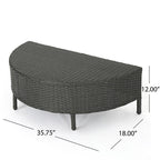 Newton All-Weather Wicker Sectional Sofa Set by Christopher Knight Home