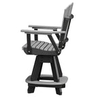 OS Home and Office Five Piece Square Counter Height Dining Set in Light Gray on a Black Base