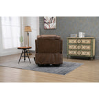 Oversized PU Leather Power Lift Recliner with Massage, Lumbar Heating, Cup Holder, 180¡ã Flat Lay