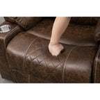 Oversized PU Leather Power Lift Recliner with Massage, Lumbar Heating, Cup Holder, 180¡ã Flat Lay