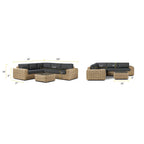 Poly & Bark Puglia Outdoor/Patio Corner Sectional Set with Coffee Table