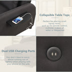 Pull Out Sofa Sleeper 3 in 1 with 2 Wing Table