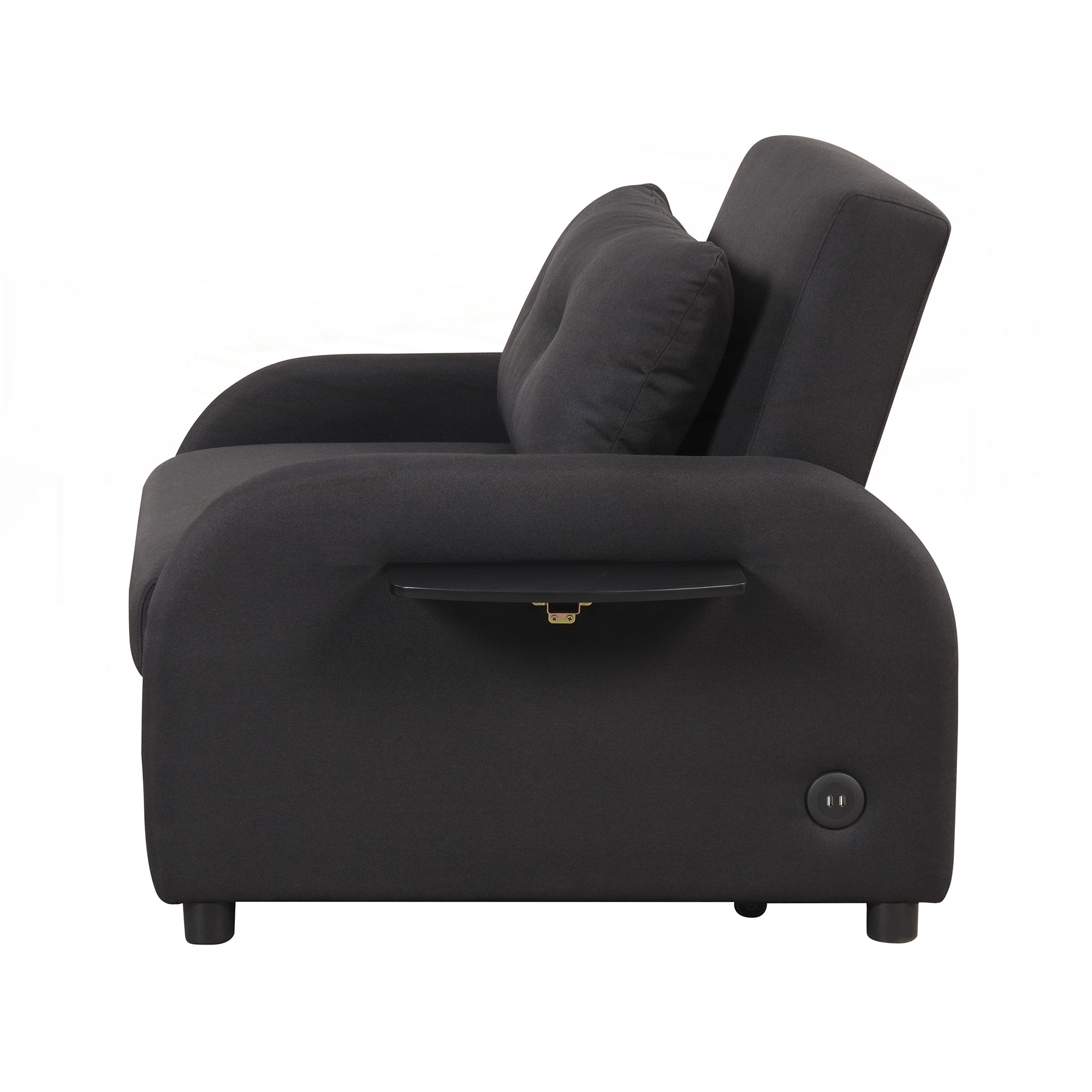 Pull Out Sofa Sleeper 3 in 1 with 2 Wing Table