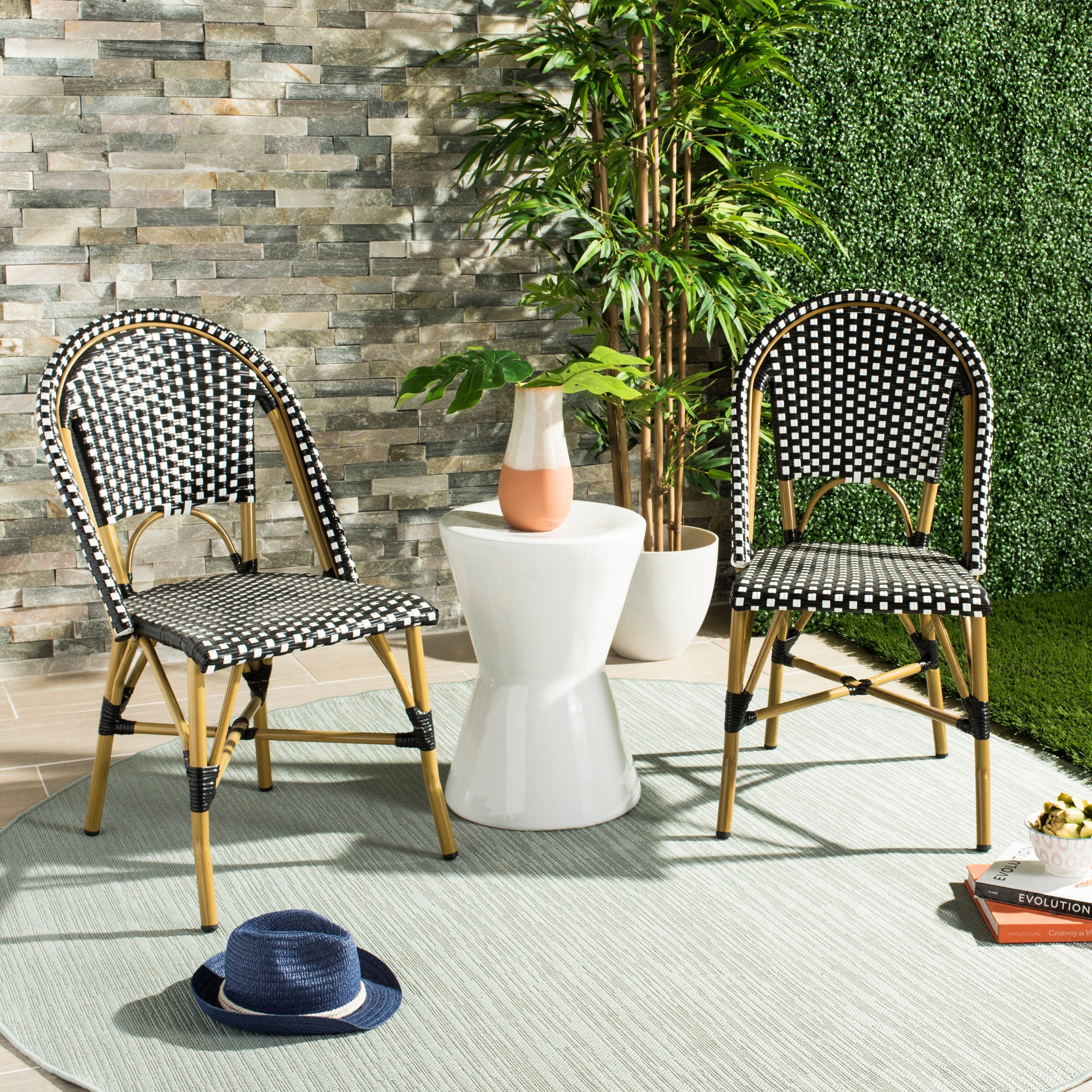 SAFAVIEH Marolyn Stackable Dining Chair (Set of 2) - 18W x 22D x 35H