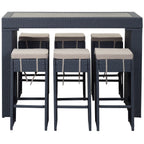 SAFAVIEH Outdoor Euda Bar Set (7-Piece) - 29Wx59Dx42H