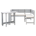SAFAVIEH Outdoor Kenna 3-Piece Balcony Corner Lounge Set - 39Wx19Dx33H