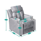 Magic Seats for Superheroes  Princesses, Super Deluxe Kids Recliner with Footrest, Headrest, 2 Cup Holders