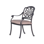 Saratoga 5pc Aluminum Round Dining Set with Sunbrella Cushions - Best Outdoor Furniture