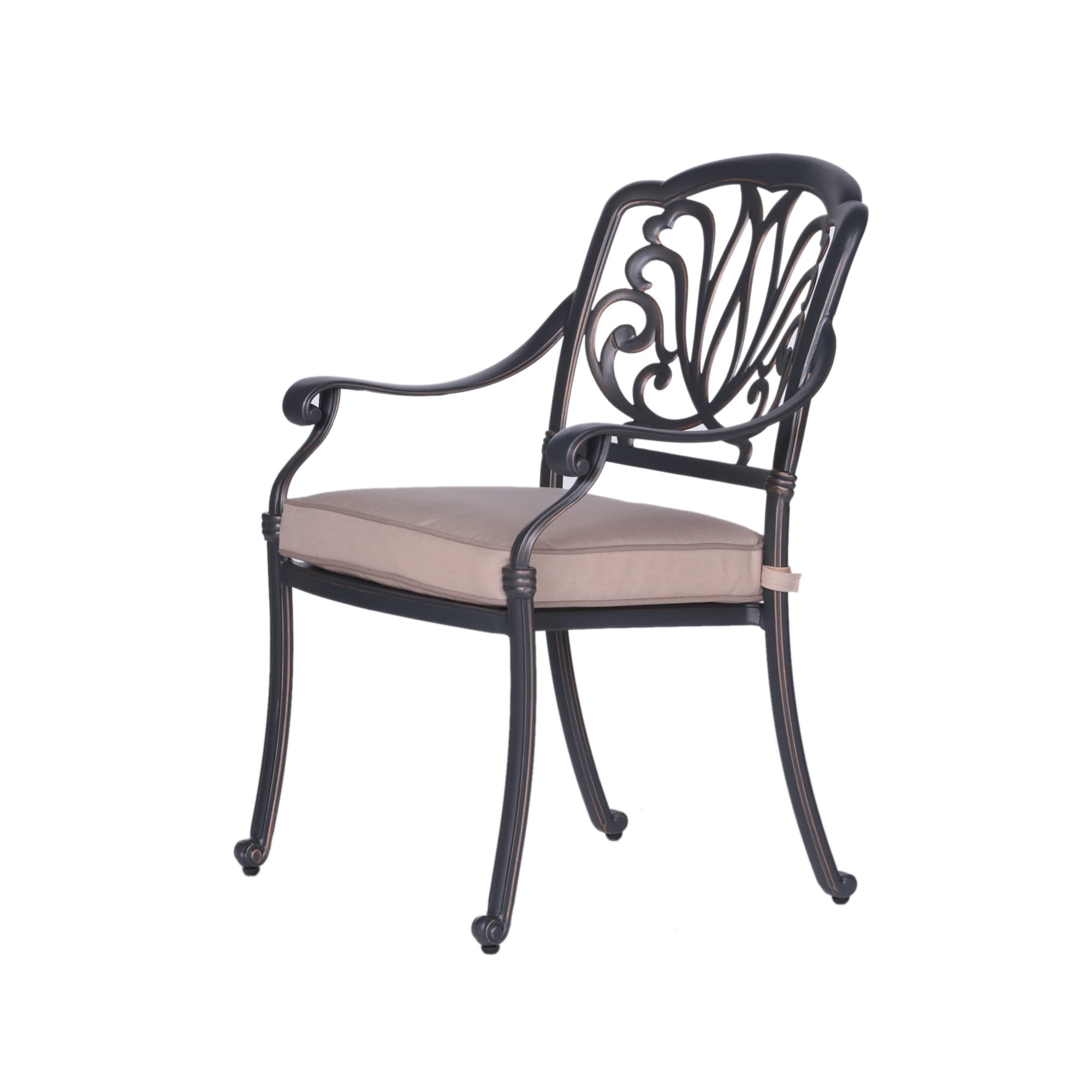 Saratoga 5pc Aluminum Round Dining Set with Sunbrella Cushions - Best Outdoor Furniture