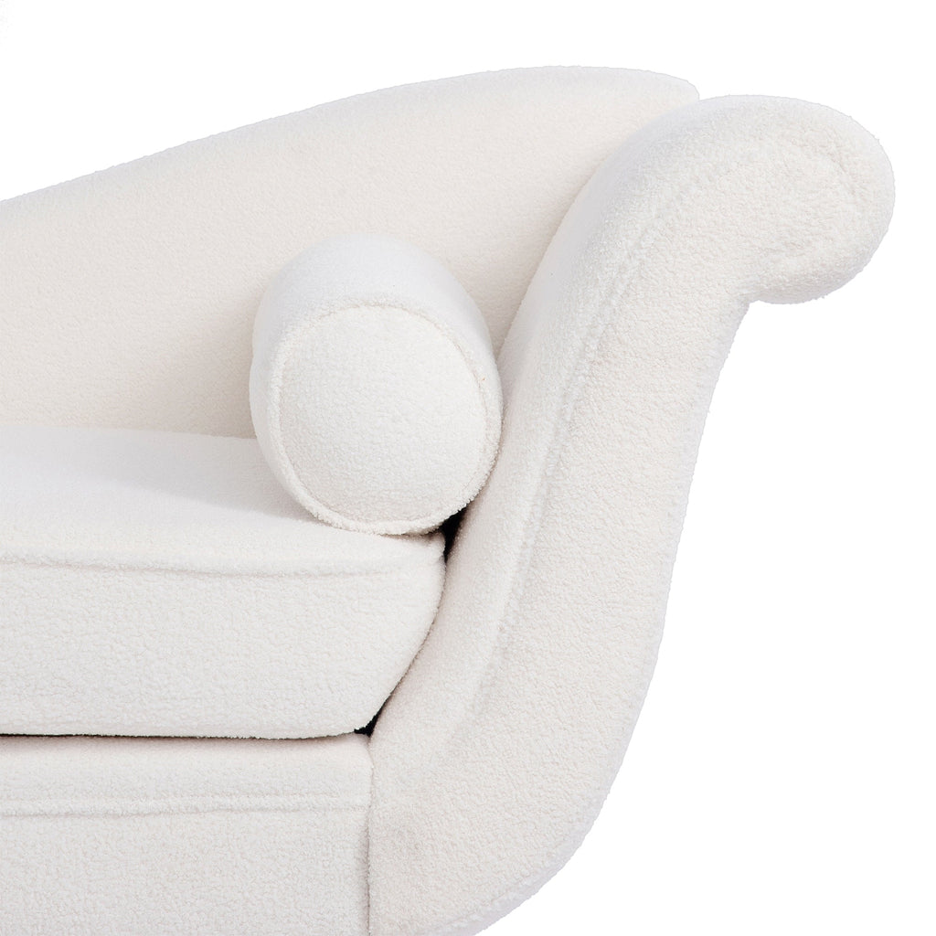 Vintage Chaise Lounge with Scroll Arms by Christopher Knight Home