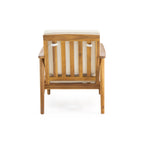 Willowbrook Outdoor Acacia Wood 4 Seater Chat Set by Christopher Knight Home