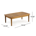 Willowbrook Outdoor Acacia Wood 4 Seater Chat Set by Christopher Knight Home